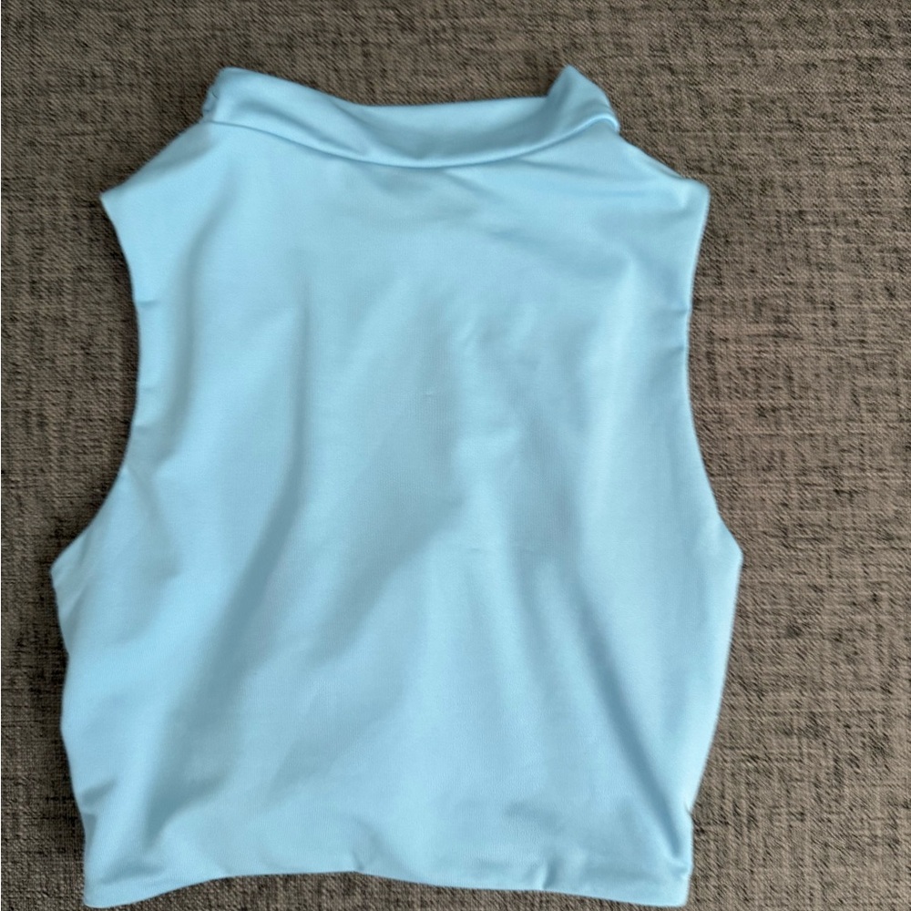 Sleeveless Blue Women's Top